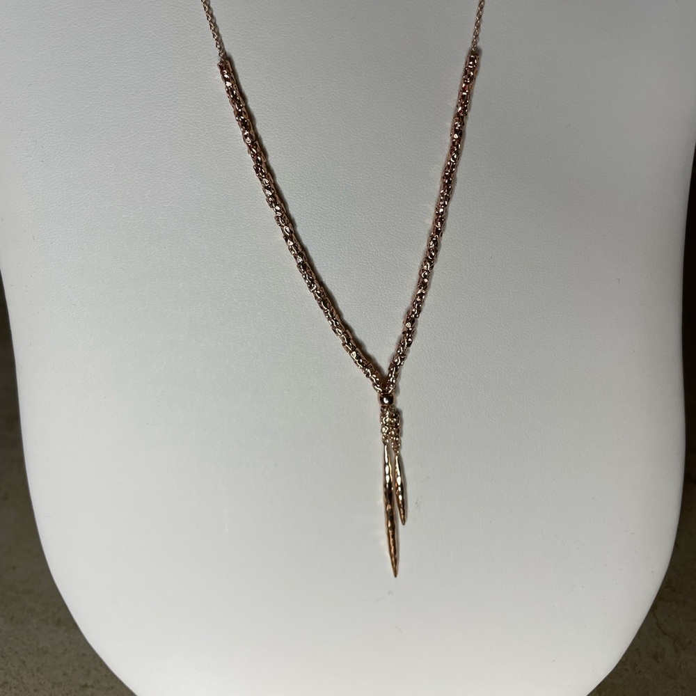 Rose gold adjustable necklace